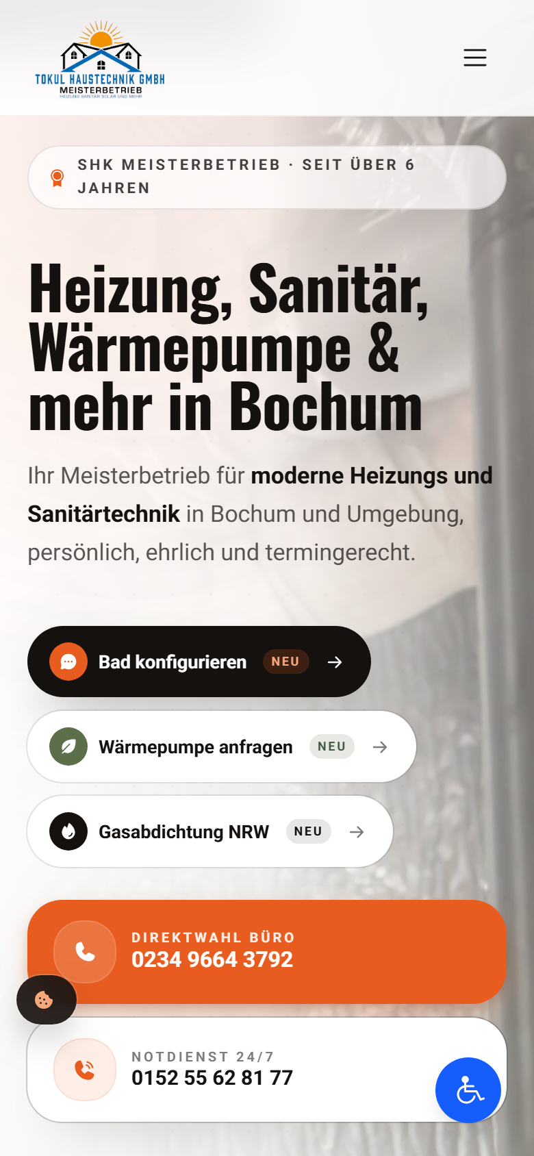 Mobile Ansicht von Tokul Haustechnik